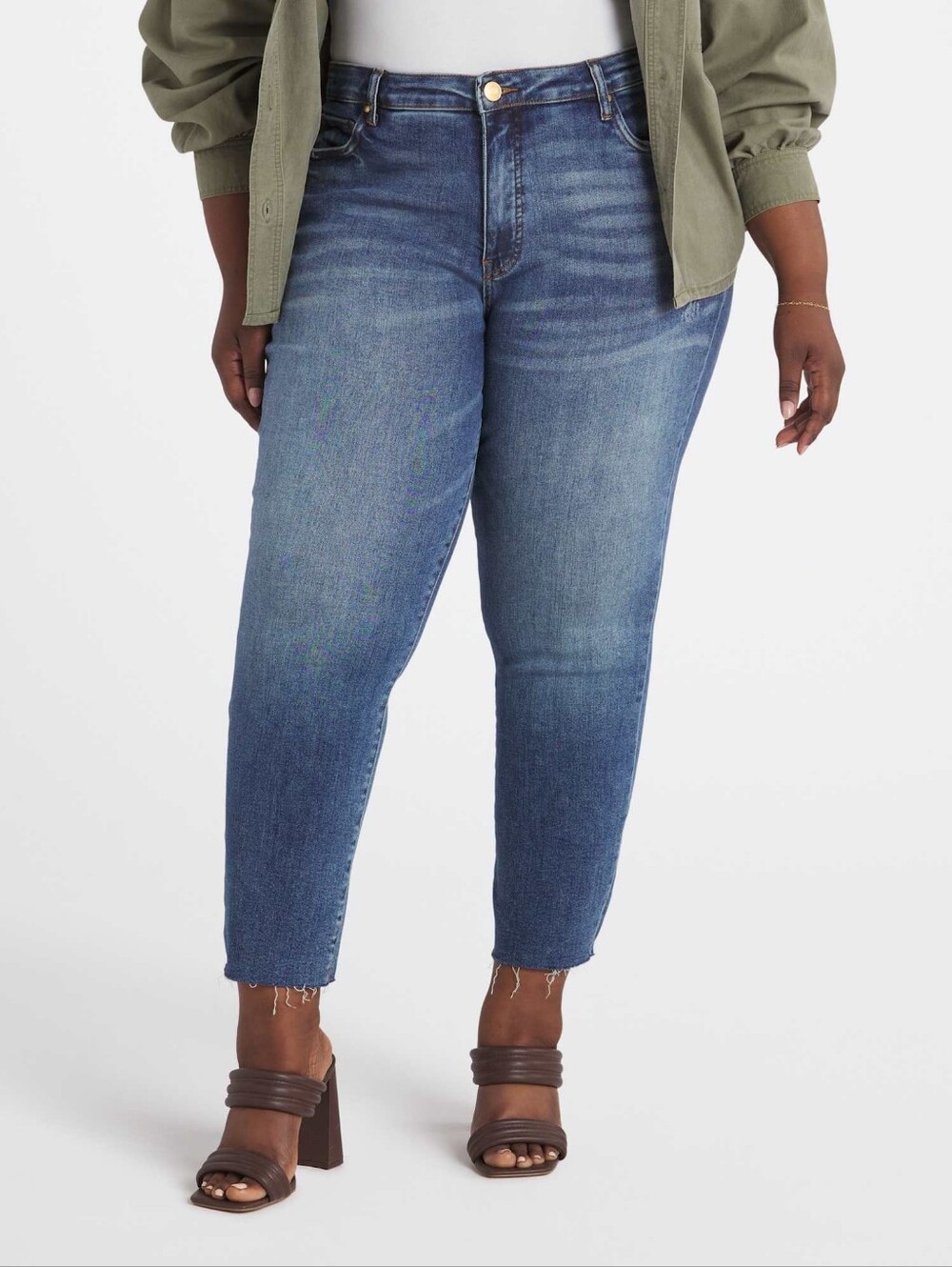 Kut From The Kloth Womens Jean Size 24W Reese Fab Ab Ankle Straight Leg Blue